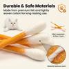 6PCS Cotton Swabs Cat Toy Kitten Chew Sticks for Indoor Boredom, Durable Dental Teething Ropes Interactive Accessory