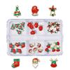 Christmas Nail Charms Nail Art Alloy Rhinestones Supplies Christmas Series Mixed Nail Art Decor for DIY Nails Ornaments