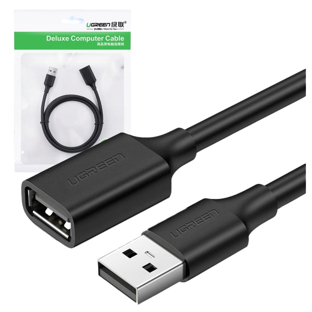 Kabel Usb 2.0 Przedłużający Ugreen Us103, 2M (Czarny)