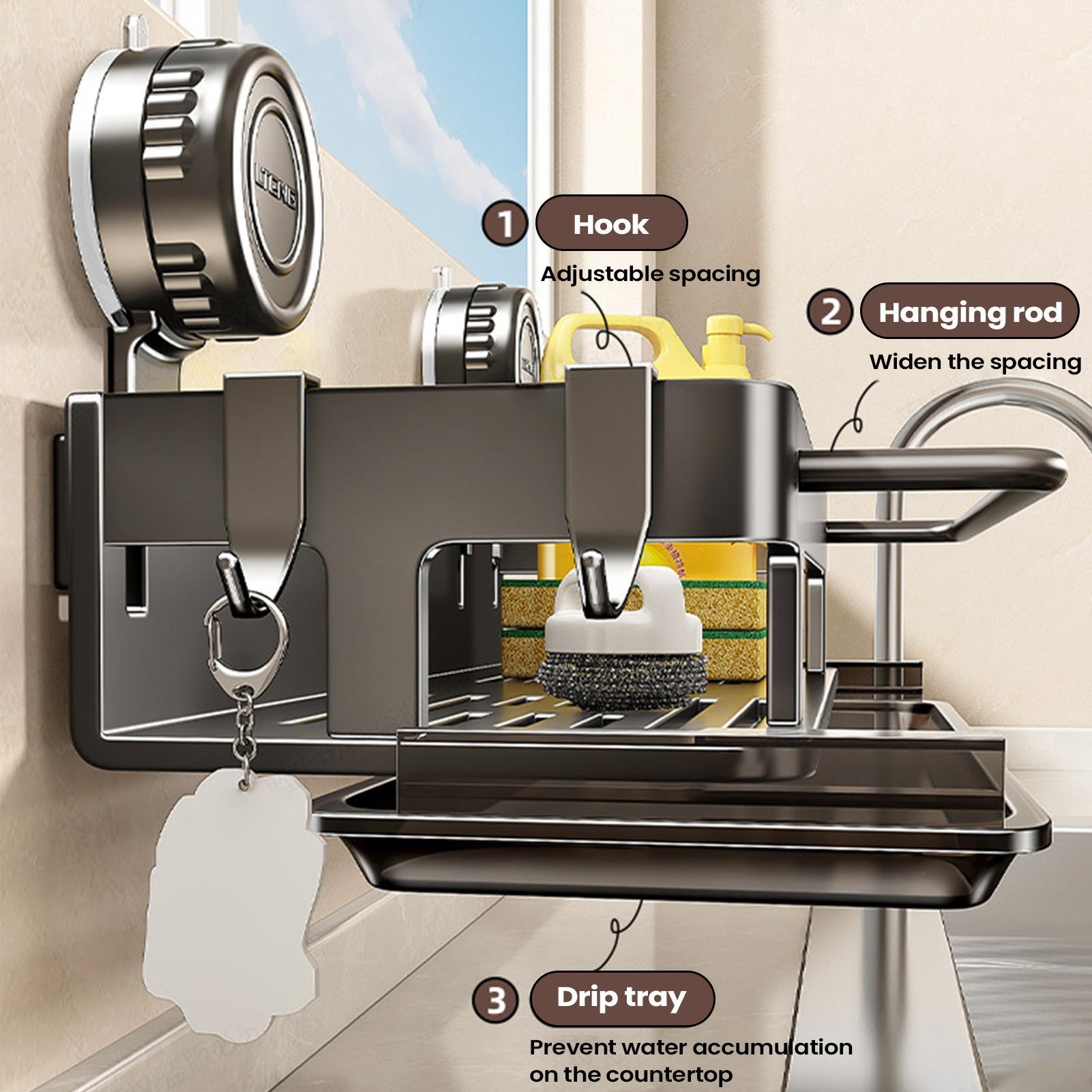 

Suction Sink Sponge Holder Drainage Storage Rack Drainage Bathroom Suction Organizer For Dishcloth Sponge Drain Plug Shampoo China Mainland