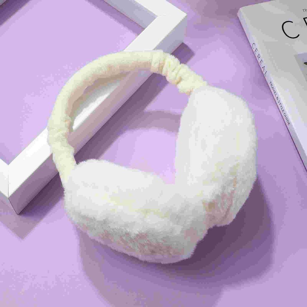 Winter Ohrenschützer für Damen Mädchen Warmer Plüsch-Ohrenschützer Faltbarer Ohrenwärmer Ohrenabdeckung für Draußen plüsch