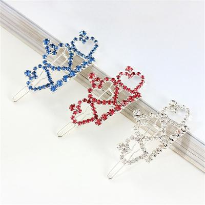 Fashion Rhinestone Shiny Pet Supplies Cat Hair Grooming Dog Hairpin Hair Clip