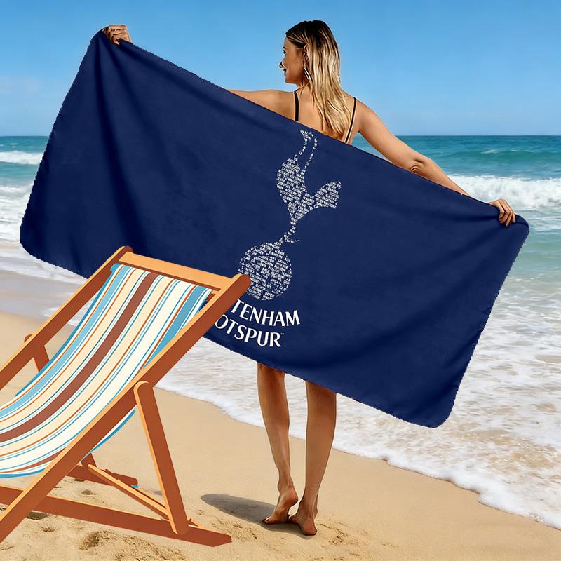 TOTTENHAM Print Beach Towel, Large Soft Quick Dry Towel for Beach Camping Swimming