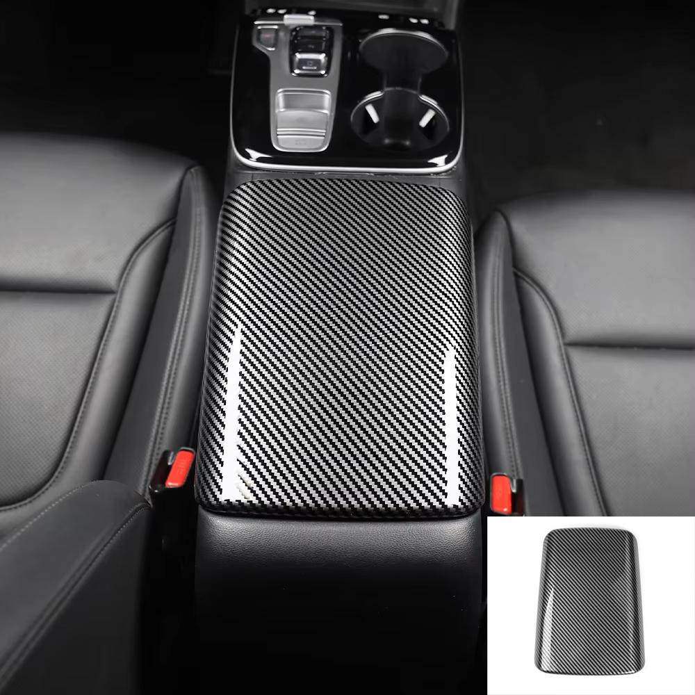 For Hyundai Tucson NX4 2026-2026 Carbon Fiber Window Button Cover Dashboard Central Console Trim Rearview Mirror Accessories