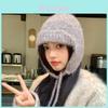 Knitted Wool Hat For Winter Women With Ear Warmer And Features