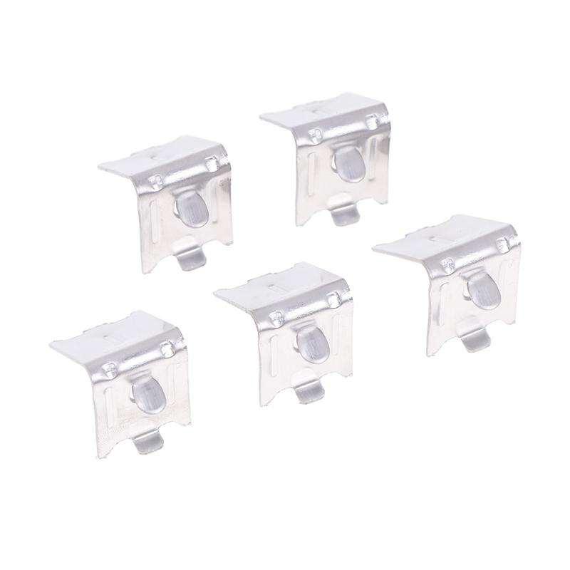 5Pcs 304 Stainless Steel Refrigerator Shelf Support Clamp Commercial Freezer Shelf Clips Bracket Shelves Parts Home Accessories