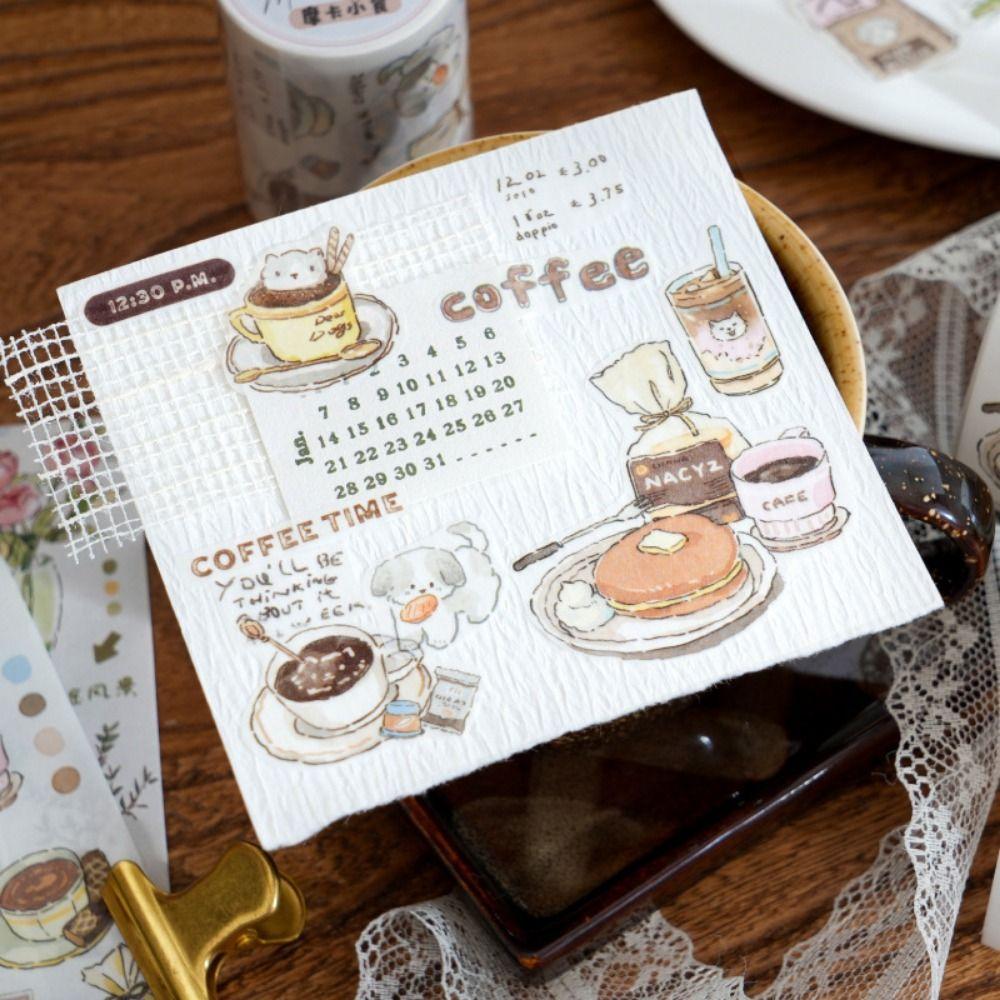 DIY Scrapbooking Stickers Slow Life Diary Series Decorative Decals Special Oil Tape  Journaling