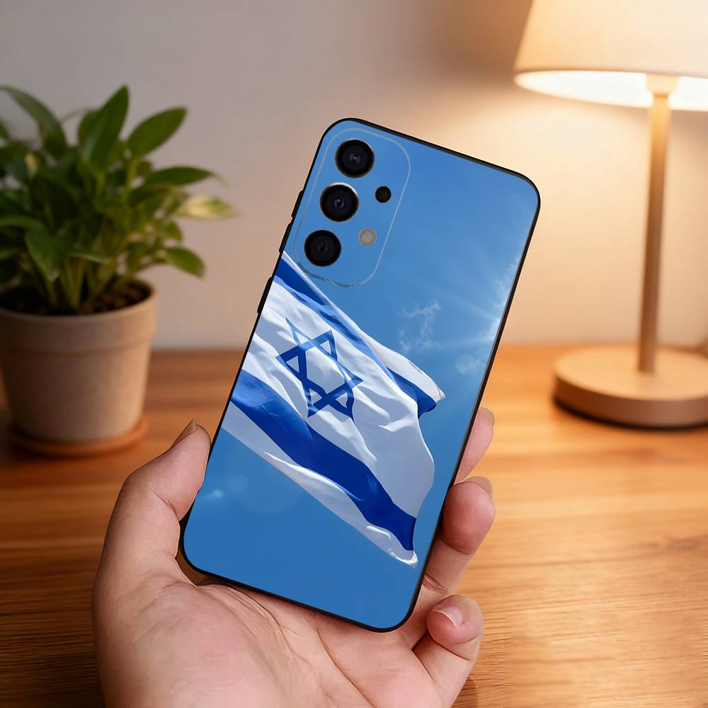 

Звезда Давида I-Флаг Израиля Для Чехла Телефона Samsung S26,S25,S24,S21,S22,S23,S30,Ultra,S20,Plus,Fe,Lite,5G Черный Чехол Samsung S20fe