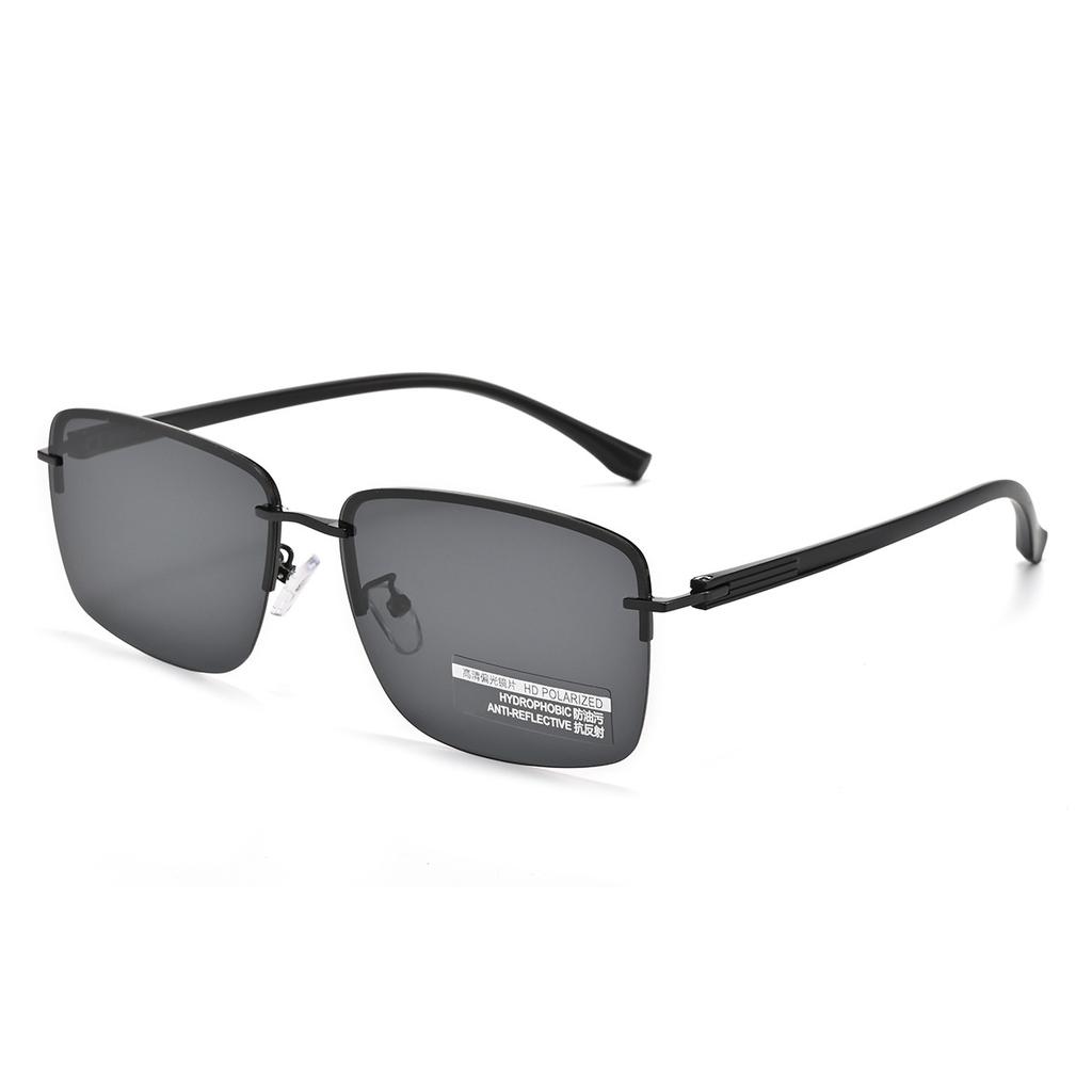 Business Frameless Ultra-Light Polarized Sunglasses Men'S High Definition Driving Fishing Travel Personalized Sunglasses