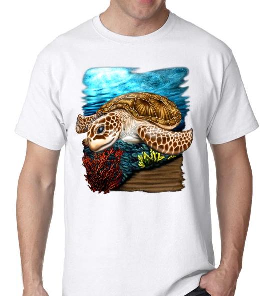 Sea Turtle #2 underwater fish Coral reef Ocean Beach T-shirt S