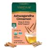 VAHDAM India, Napary, Herbata ziołowa, Ashwagandha Cynamon, Bez kofeiny, 18 torebek do zaparzania, 28,8g (1,02 uncji)