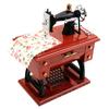 Christmas Gift New Year Gift Birthday Gifts Home Decor Mini Sewing Machine Style Music Box Hand Crank Vintage Music Boxes