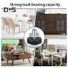 12Pcs Universal Furniture Leveling Feet with T-Nuts Strong Load-bearing Thread Adjustable Levelers Cabinet Chair Table Feet