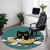 1pc Cat Pillow Office Round Area Rug,  Mat Suitable For Office, Under Office Chairs Bedroom Living Room Home Decor, Room Deco