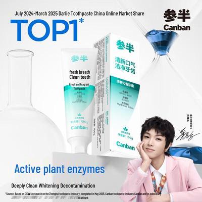 Can Ban Whitening Fresh Breath Toothpaste
