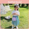 Solid Heart Color Shape Children Mini Chain Shoulder Bag Checkered Girls Pattern
