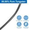 uxcell Tungsten High Purity Tungsten 1mm Diameter x 3 Meters for Light Bulb Tungsten Filament Metal Electronics Wire, 99.99% Wire, Length,