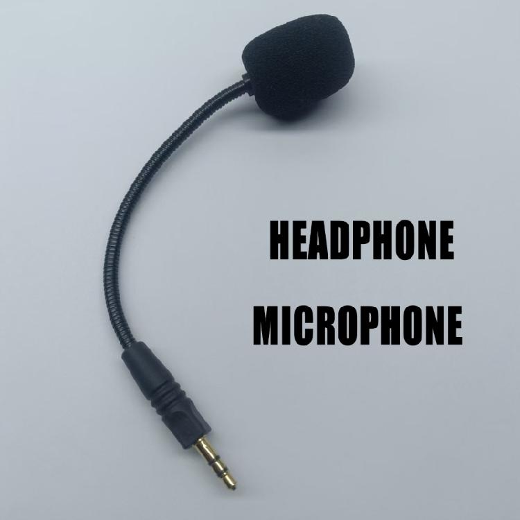 Replacement Mic 3.5mm Plug Microphone for Headphone with Sponge Cover and Superior Sound Quality