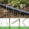 50Pcs U Shape Spikes Landscape Fabric Pin Stake Garden Stake Outdoor Plant Cover Spikes For Outdoor Yard Pathway Farm