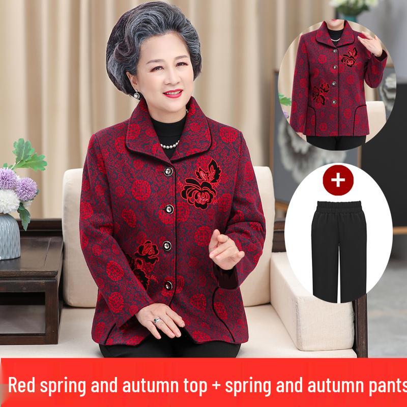 Spring & Autumn Outerwear for Middle-Aged and Elderly Women: New Styles for 60s, 70s, 80s