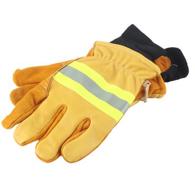 Paire de gants en cuir de vache, gants de sécurité longs ignifuges et résistants à la chaleur