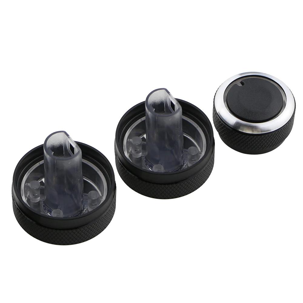 For Lada Granta AC Knob Air Conditioning Knob AC Heat Control Switch Button 3Pcs Aluminum Alloy Knobs Interior Accessories