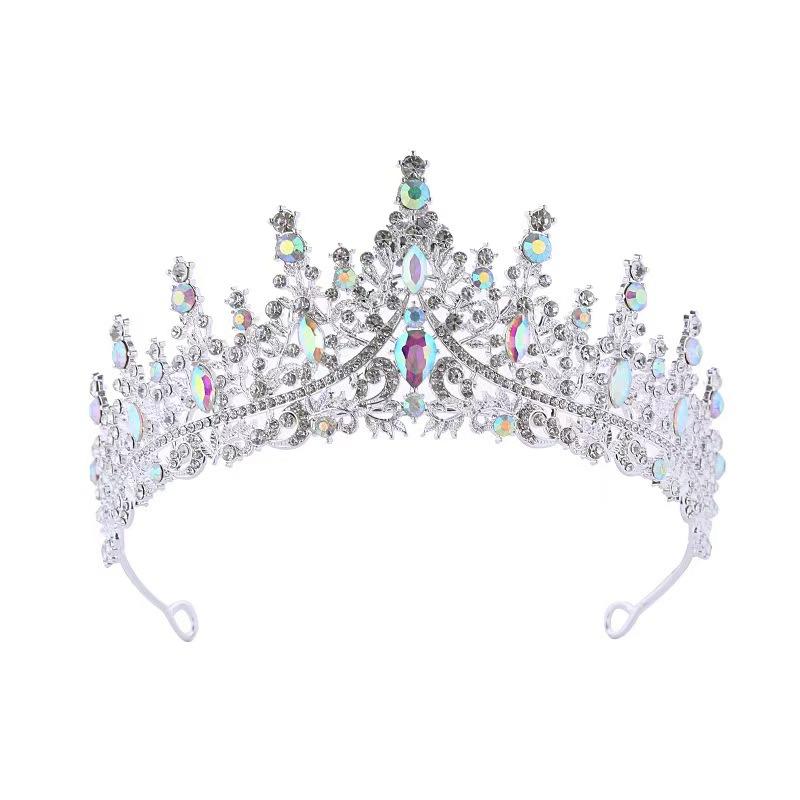 Mariage Luxe Vintage Cristal Cheveux Couronne Couronne Accessoires Cheveux Baroque Princesse Bal Fête Tiare Couronne Tiare