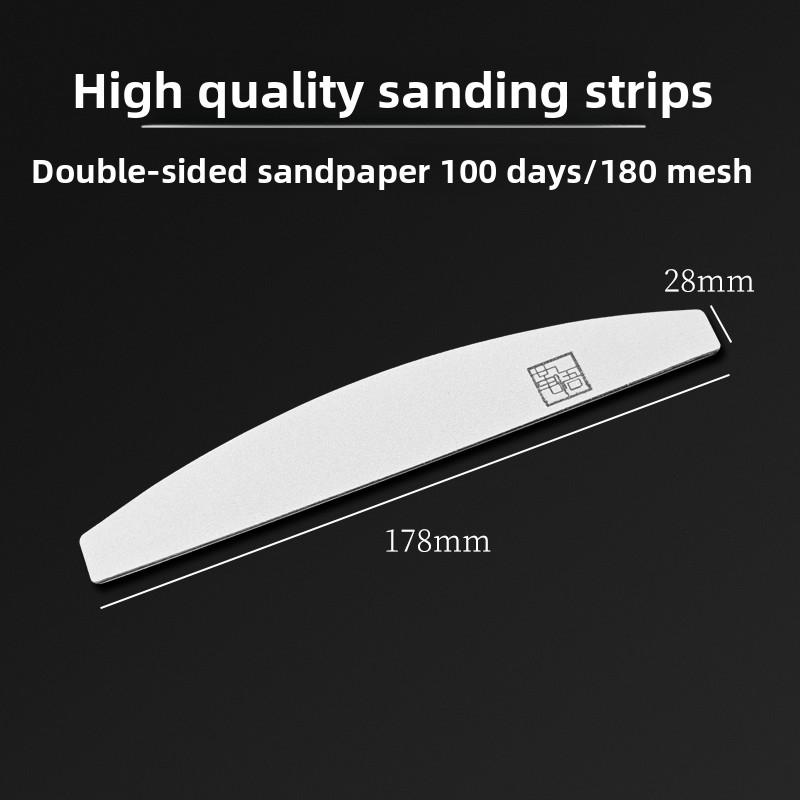 

High Quali Handmade Leather DIY Sanding Strip Double Sided Leather Poliing Sti No Residue Sanding Pad