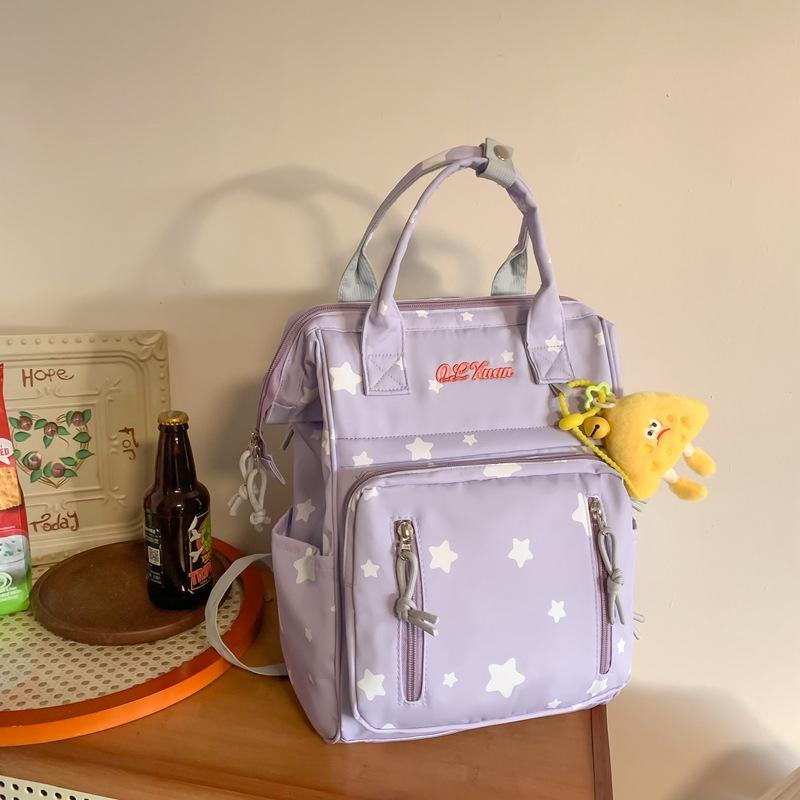 School Bag Female Korean Version Ins Style Campus Small Fresh Versatile Casual Large Capacity Student School Bag Cute Backpack Bag