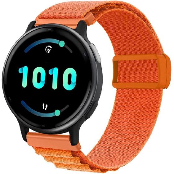 

Abanen Loop Nylon Watch Bands for Garmin Vivoactive 5, 20mm Soft Lightweight Sport Nylon Wristband Strap with Adjustable Magnetic Closure for Garmin оранжевый
