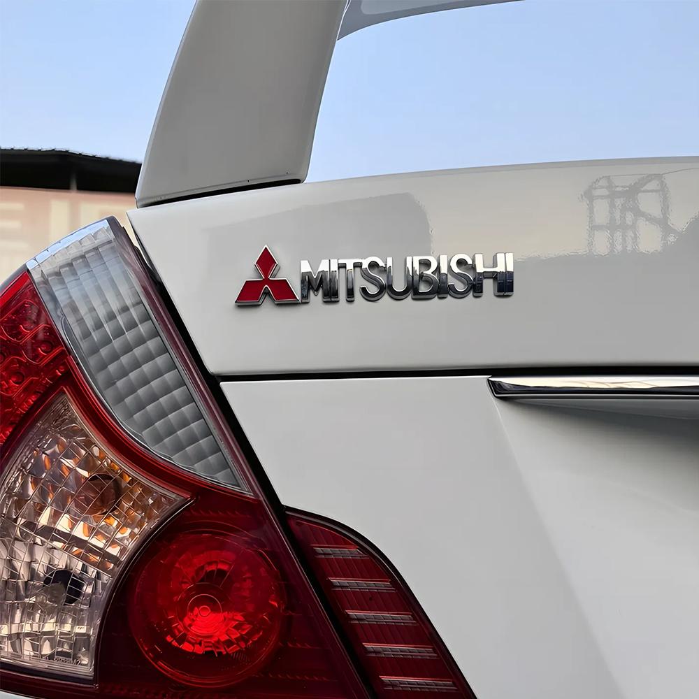 1Pcs 3D Aluminum Badge Car Styling Body Car Side Fender Decorative Sticker For MITSUBISHI Lancer EX Competition Outlander ASX
