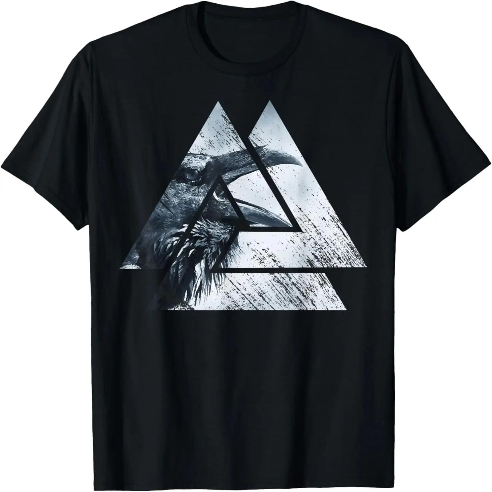 

Huginn and Muninn Viking Odins Raven Norse Valknut Viking T-Shirt XXXXXL різнокольоровий