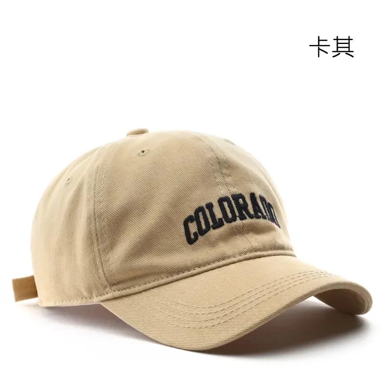 Outdoor Cotton Girls Baseball Caps Solid Embroidery Men Women Cap Hip Hop Sunscreen Adjustable Snapback Teens Baseball Hats