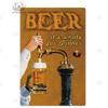 Putuo Decor Lustiges Bier Blechschild Plakette Metallschild Vintage Poster Wanddeko für Bar Pub Club Man Cave Retro Kunst Dekorativ