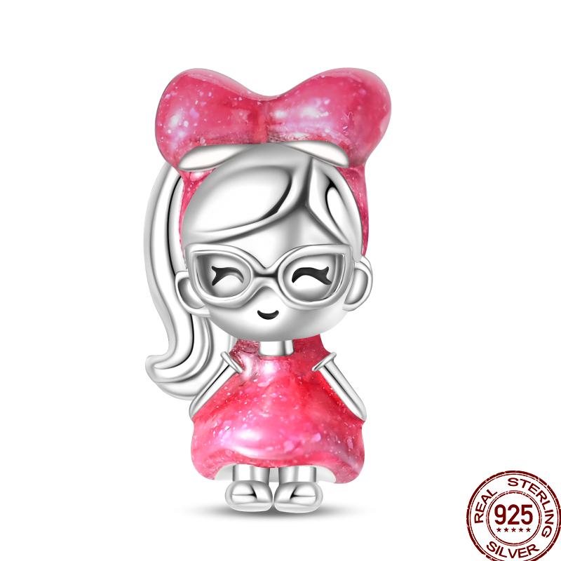 Copper Character Series Sports Cute Boys And Girls Charm Beads Suitable For 3Mm Original Bracelet Diy Jewelry