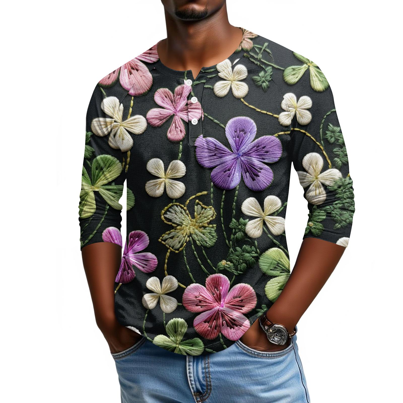 

Мужской топ с рукавом реглан и рукавом три четверти XL чёрный