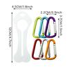 Poop Bag Clip Bone Shape Dog Poop Bag Hook Pet Carrying Supplies with Carabiner Portable Garbage Pouch Clip for Urban Travel
