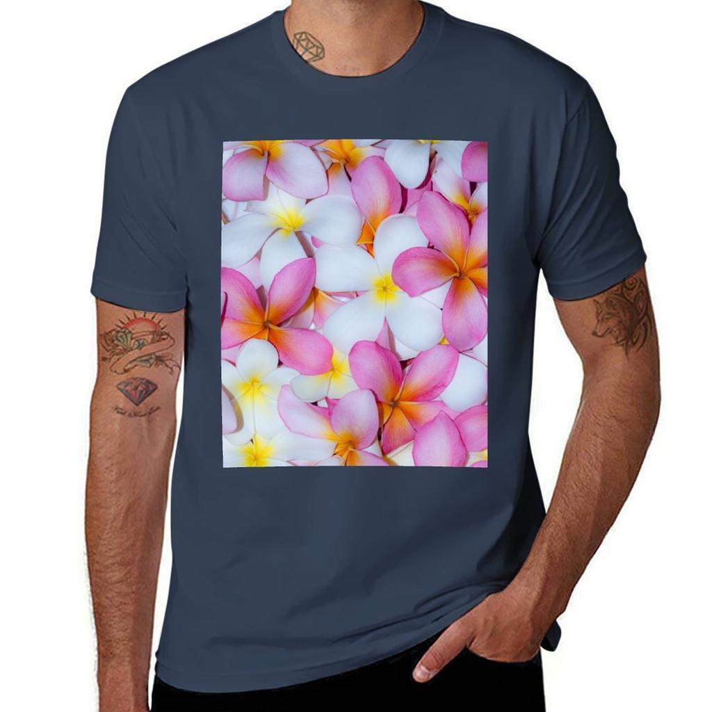 Marinets Frangipani TShirt Simple Trendy Casual TShirt