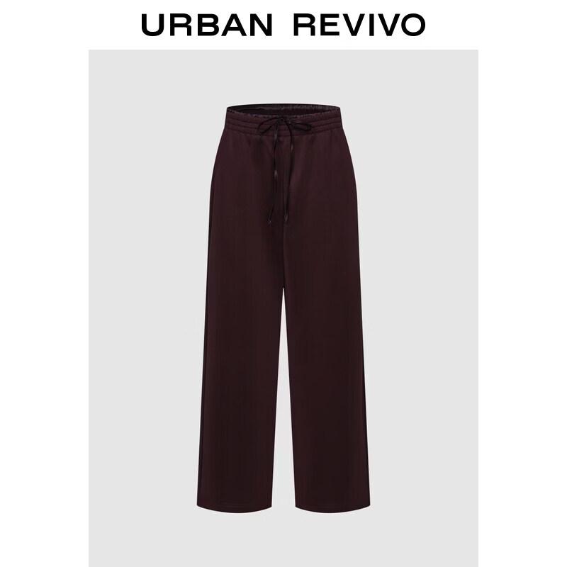 

UR2026 Women s Retro Patchwork Wide-Leg Pants XS