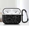 Black Line Print Case For Airpods 3 1 2 Pro Pro2 4 Pro3 Earphone Cases Cover