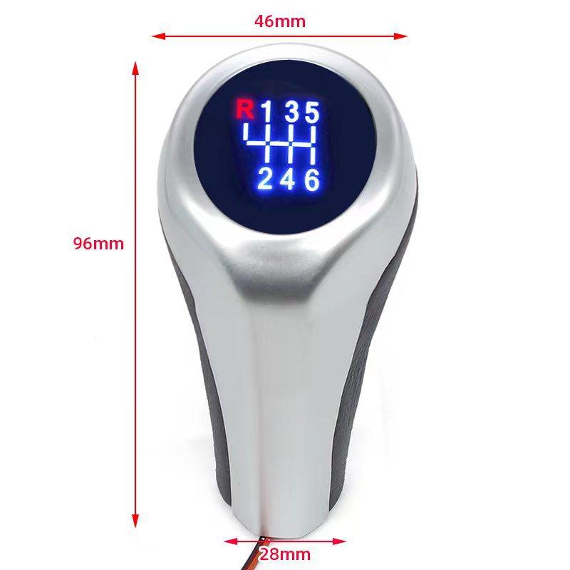5/6 Speed Gear Shift Knob Manual Transmission Shift Stick Knob with LED Backlit for BMW E46 E90 E91 E92 X1 X3 X5