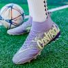 Herren Neue FG Fußballschuhe Sneaker Rasen Tenis Widerstandsfähig Lange Stollen Männliche Fußballschuhe Atmungsaktiv Knöchel Fußballschuhe Spiel