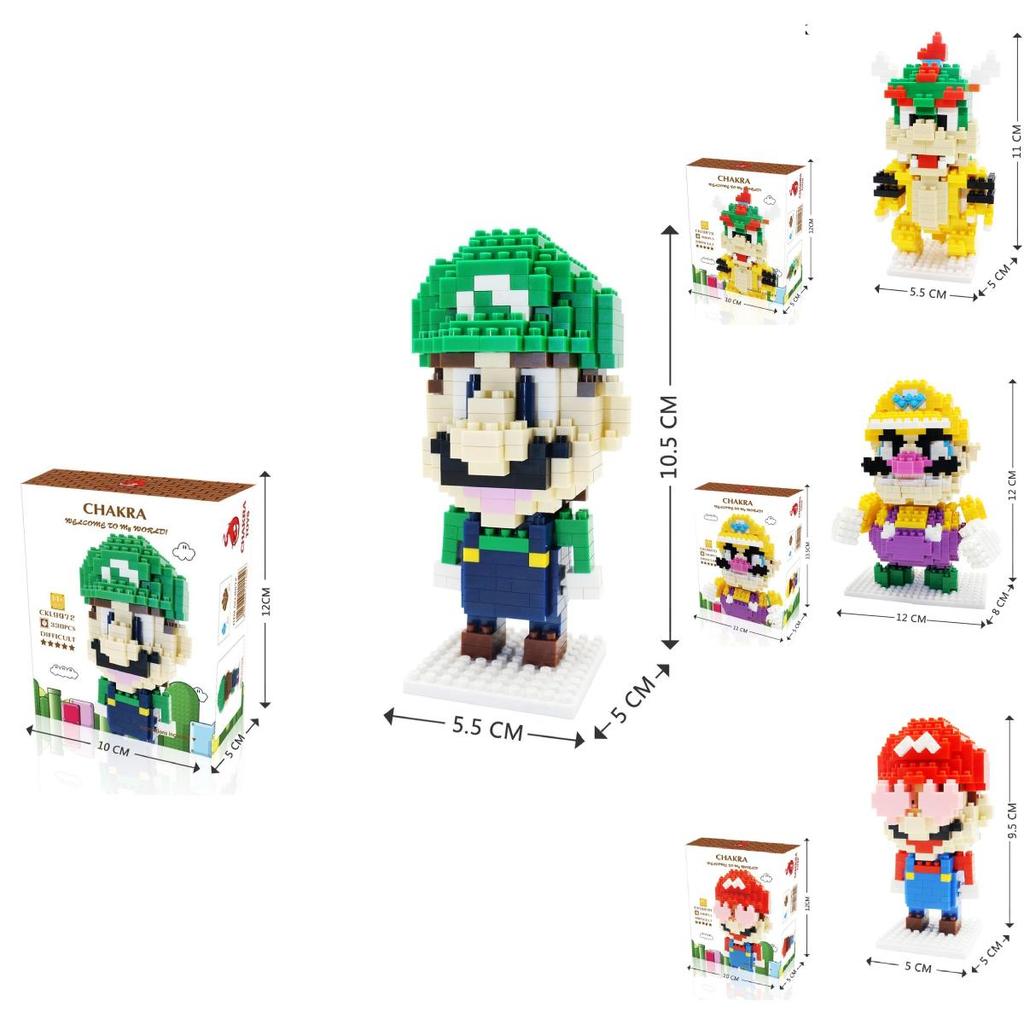 Super Mario Bros Plastic Puzzle Toy For Kids Educational Building Blocks Gift
