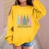 Children's Fashionable Casual Long-sleeved Loose Christmas Print Pullover Sweatshirt