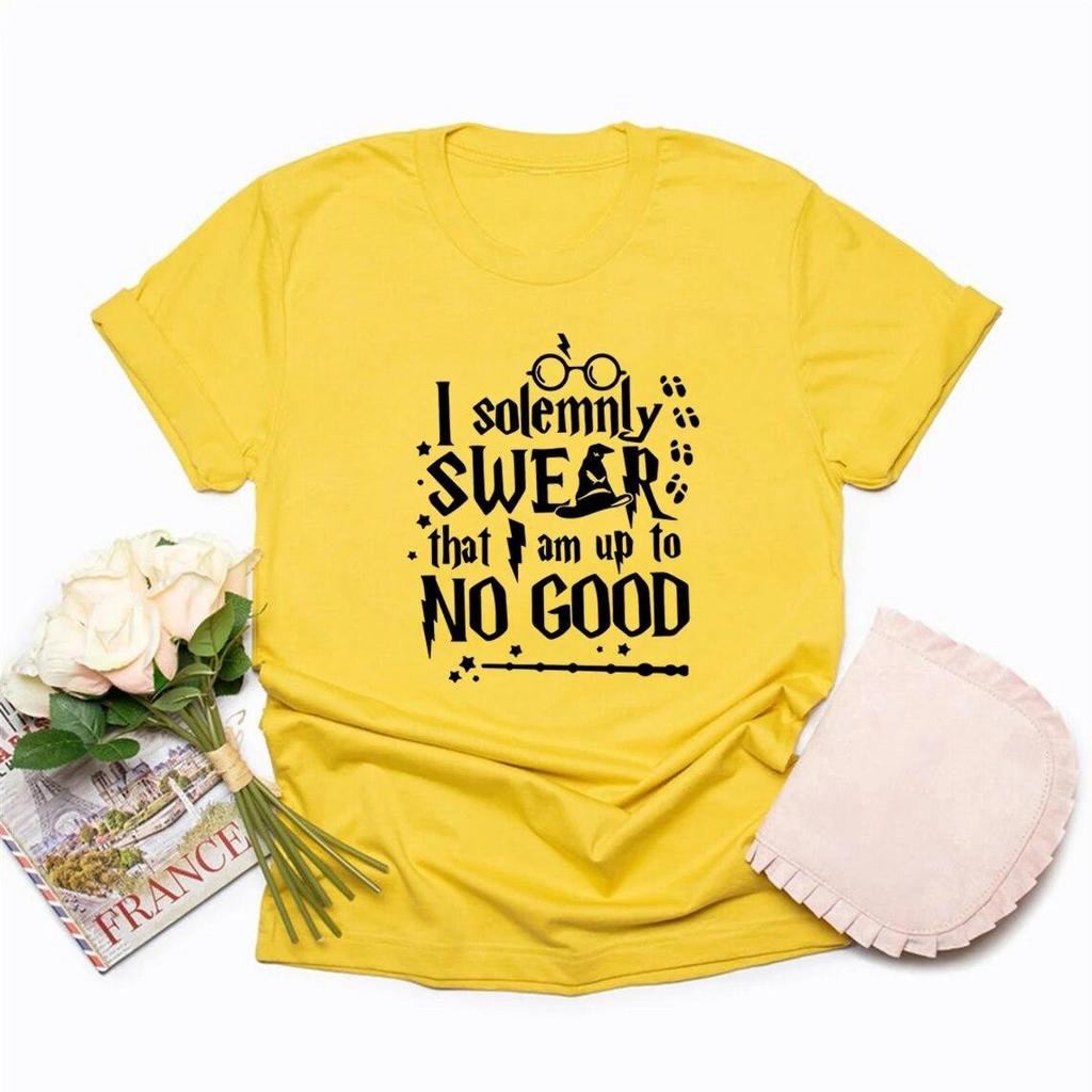 Giuro Solennemente Di Non Avere Buone Intenzioni Maglietta Maglietta da Vacanza da Mago Magliette Grafiche da Donna Top Streetwear