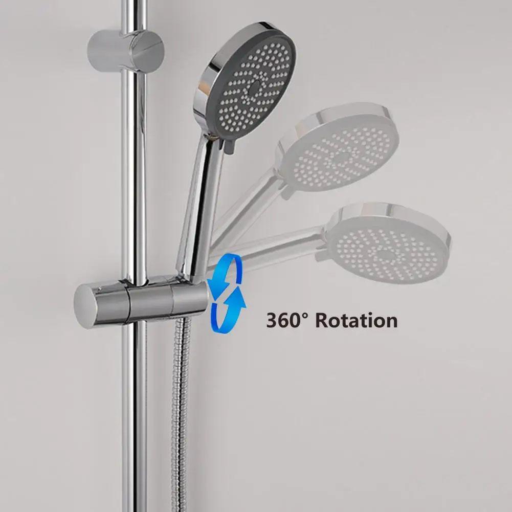 Shower Sliding Sleeve Simple Installation Shower Head Holder Universal Design Firmly Fixed Shower Lift Rod Sliding Sleeve