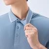 QiPai Men's Short-Sleeve Polo Shirt with Non-Deforming Collar