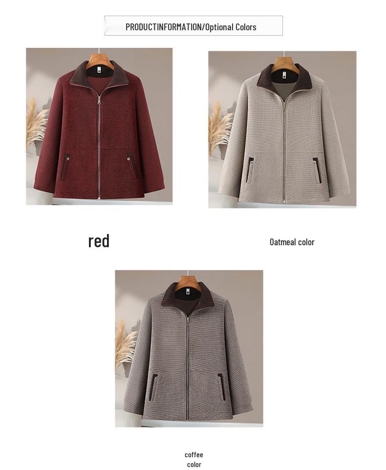Stylish Windbreaker Jacket for Plus-Size Moms - Spring & Autumn Collection