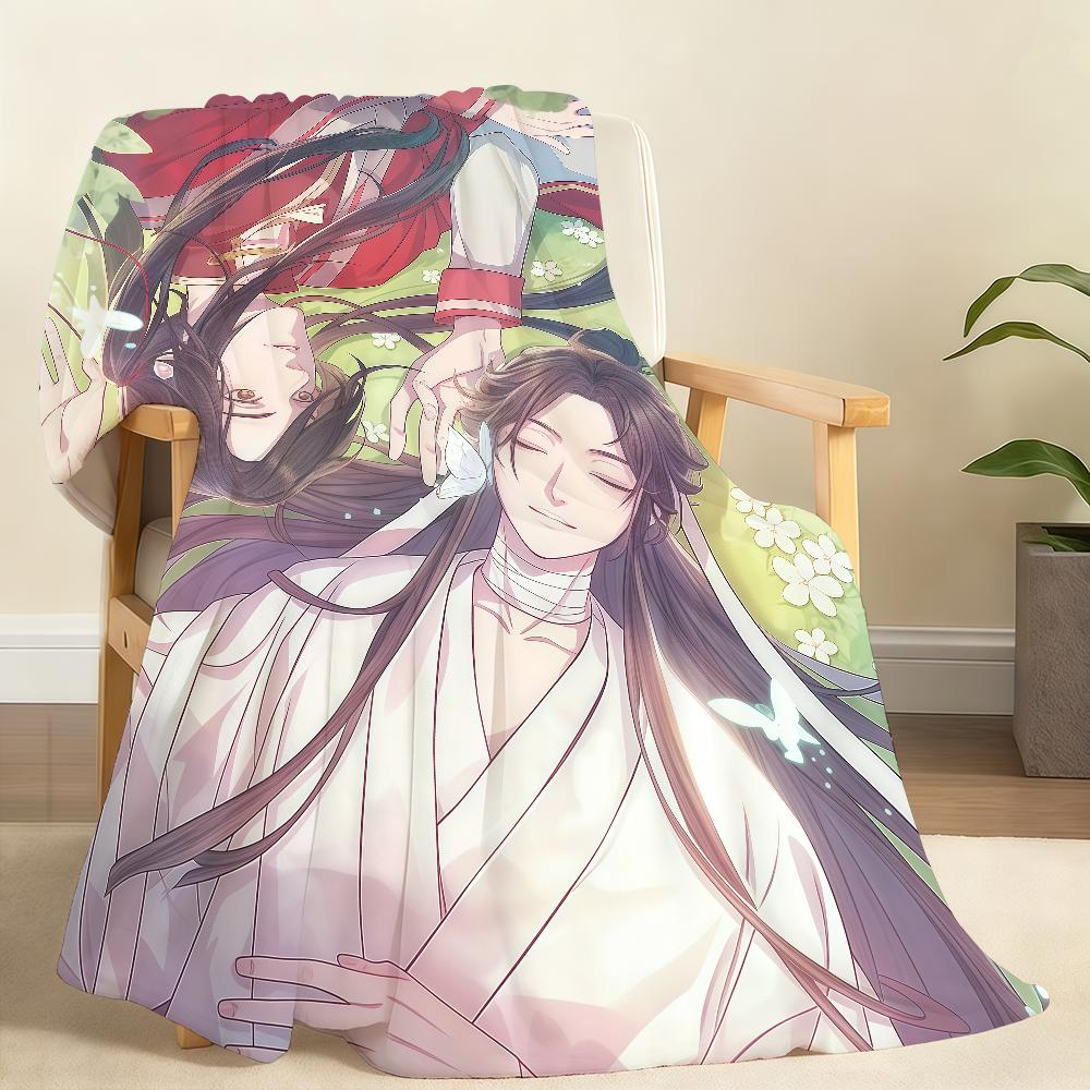 Hot H Heaven O Official B Blessing Cartoon Blanket For Soft Throw Blanket for Picnic Bed Sofa Home Bedroom Cozy Warm Comfortable