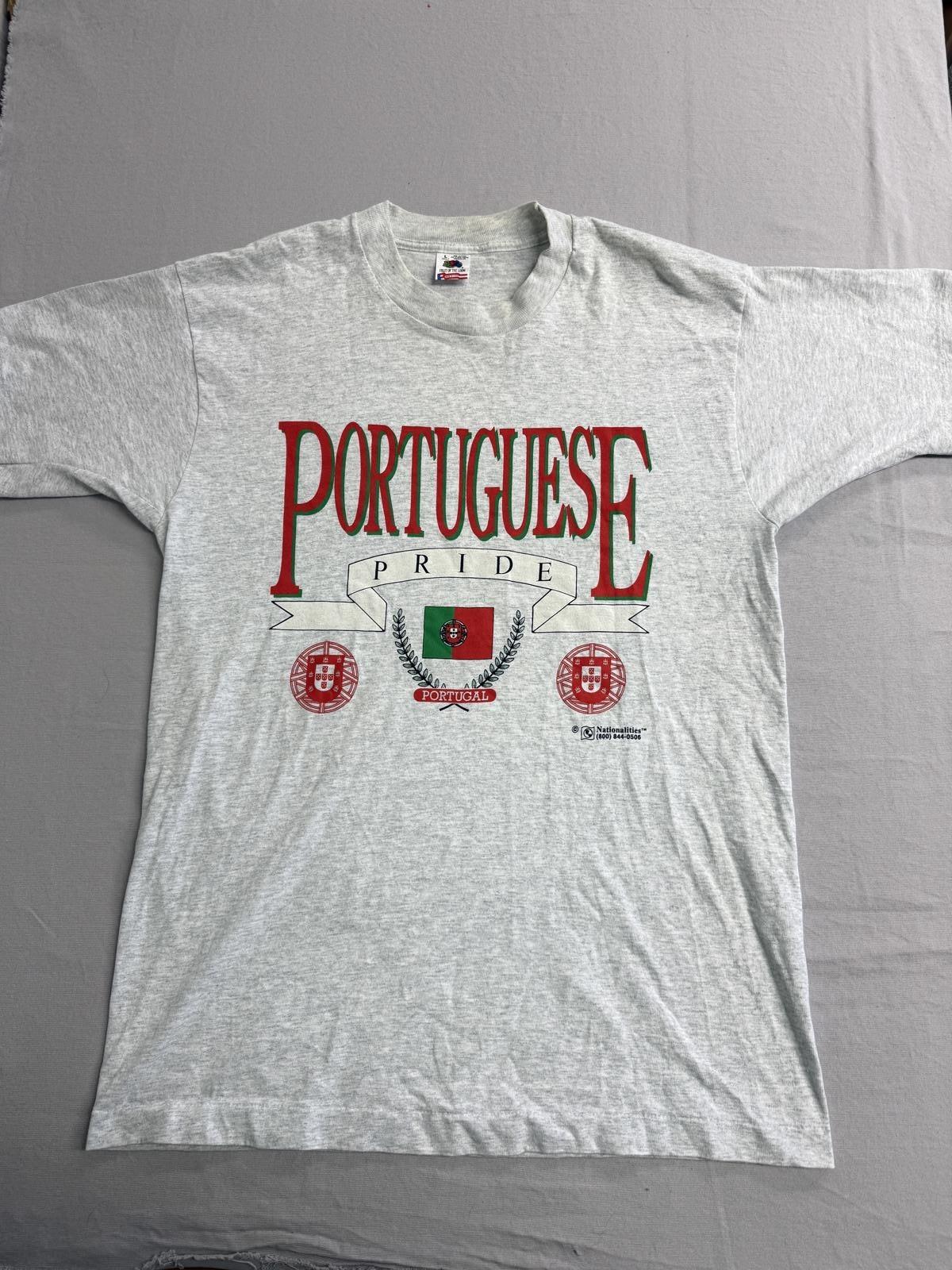 Vintage Portugal T-shirt 90s Portuguese Pride Tee - L L
